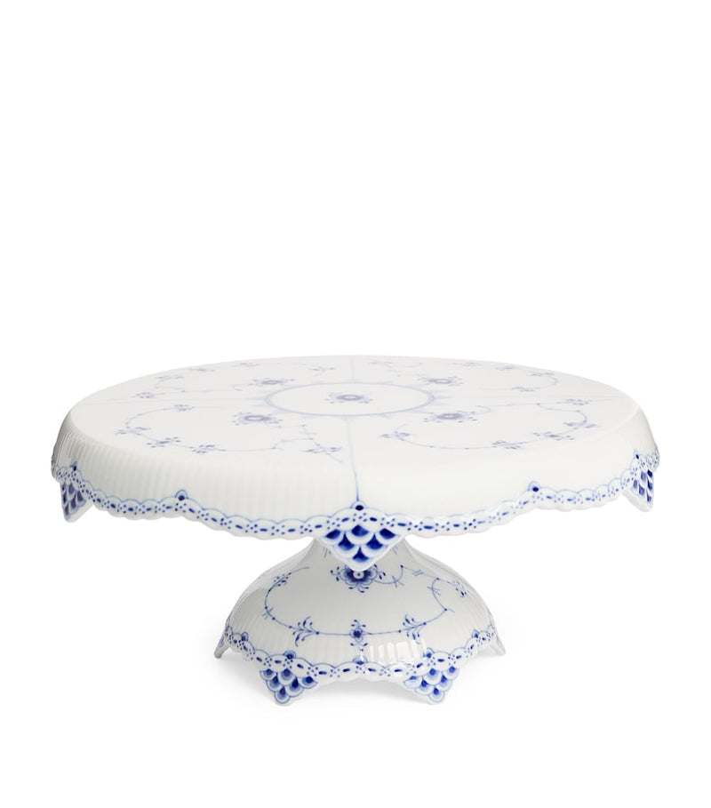 Royal Copenhagen Blue Fluted cake stand, imported from the UK