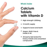 New Leaf Products calcium and vitamin D3 tablets 120 count (British brand)