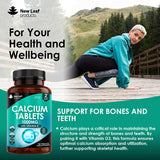 New Leaf Products calcium and vitamin D3 tablets 120 count (British brand)