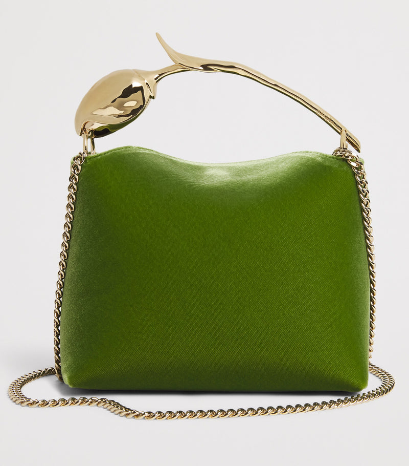 Erdem mini velvet bloom top-handle bag, UK version