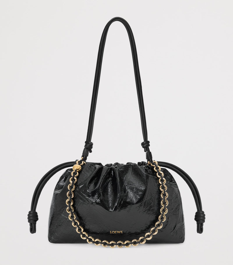 LOEWE medium eel leather Flamenco clutch bag, UK version
