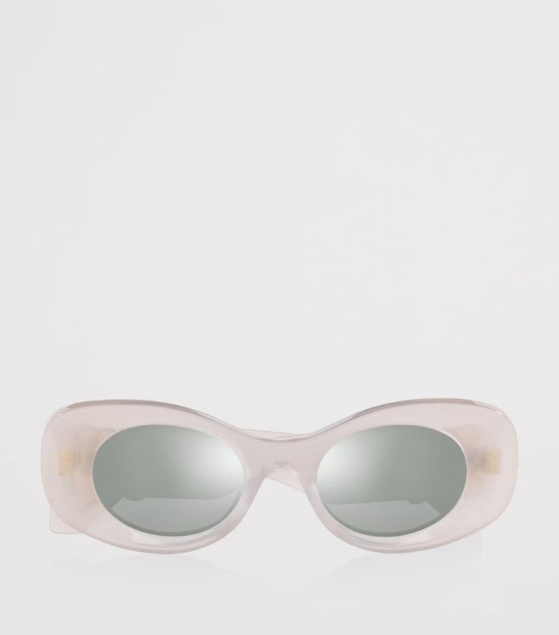 LOEWE Anagram oval sunglasses with bevelled acetate frames, UK version