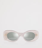 LOEWE Anagram oval sunglasses with bevelled acetate frames, UK version