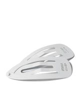 Harrods Miu Miu Metal Logo Hair Clips (Set of 2)- Buy online at McGrocer