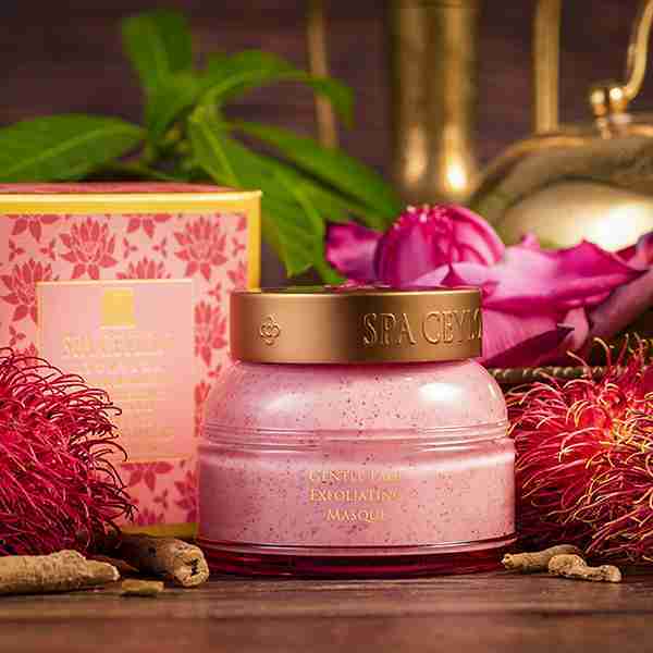 SPA CEYLON Lotus & Rambutan Exfoliating Masque 100g (British brand)