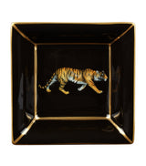 Harrods Halcyon Days Square Tiger Enamel Trinket Tray- Buy online at McGrocer