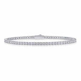 Leaper S925 sterling silver moissanite tennis bracelet (British brand)