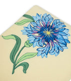 Loretta Caponi virgin wool cornflower throw 132cm x 159cm, UK version