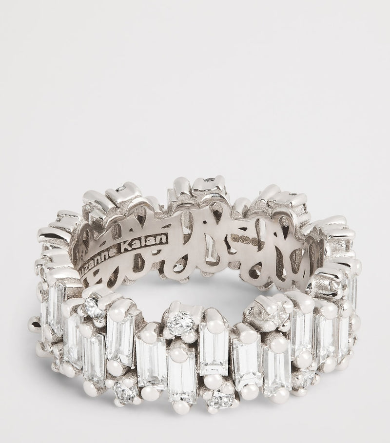 Suzanne Kalan white gold diamond eternity ring, UK version
