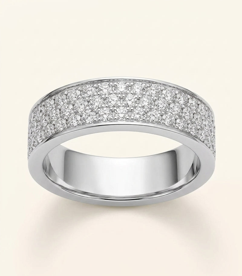 Cartier white gold diamond pavé LOVE ring, UK version