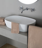 Frette Unito wash cloth 30cm x 30cm, imported from the UK