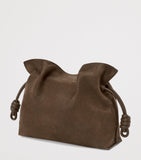 LOEWE medium suede Flamenco clutch bag, UK version