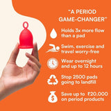 Asan menstrual cup heavy flow medical grade silicone - British product