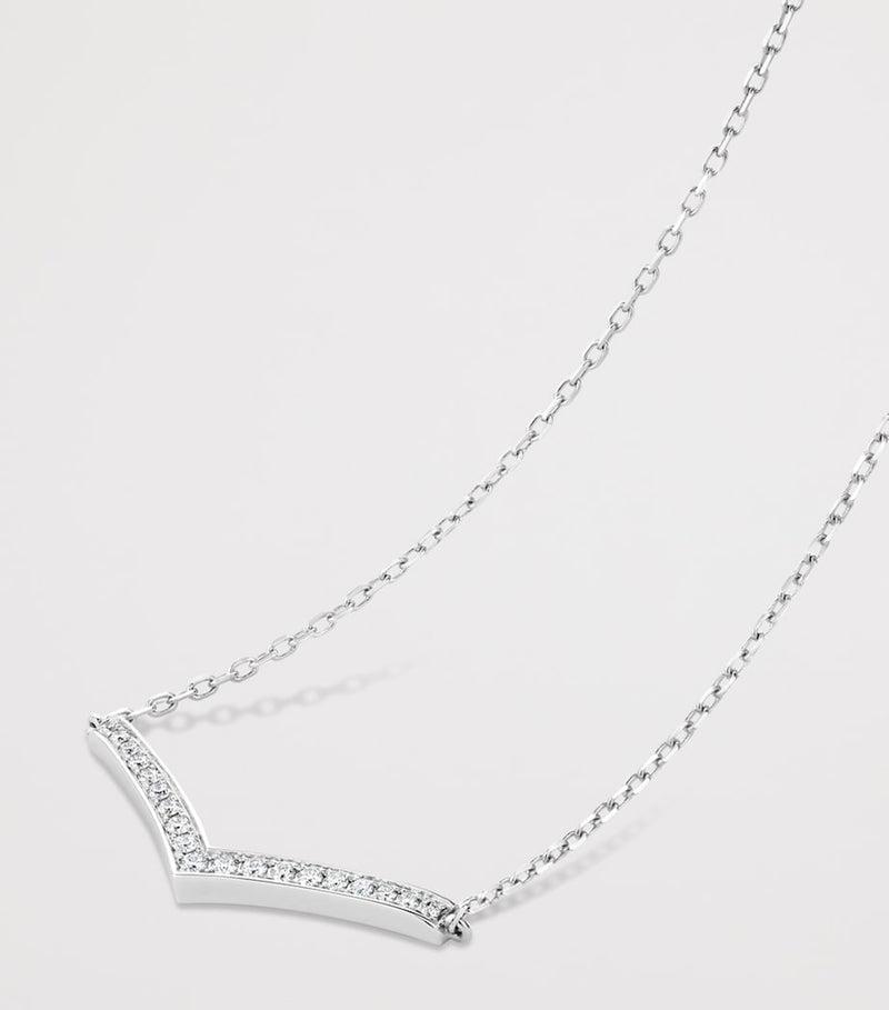 Chaumet Joséphine Aigrette pendant necklace 18-karat white gold, imported from the UK