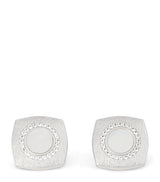 Harrods Tateossian Sterling Silver and Sapphire Graffiato Cufflinks- Buy online at McGrocer