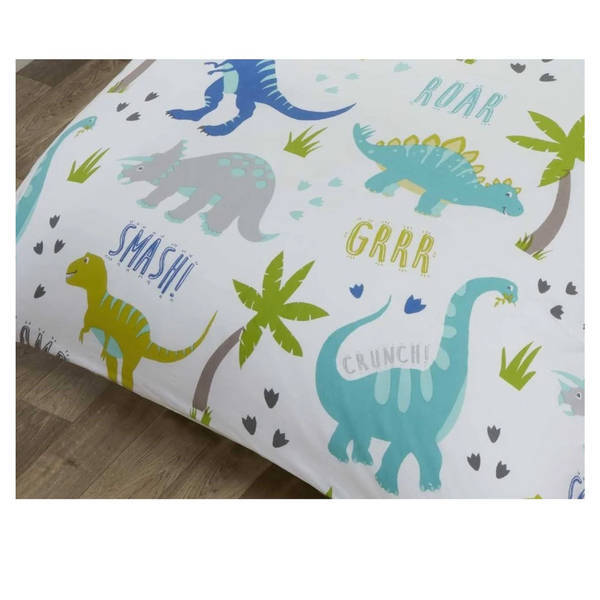 Rapport Kids Roarsome Dinosaur Duvet Cover Single, imported from the UK