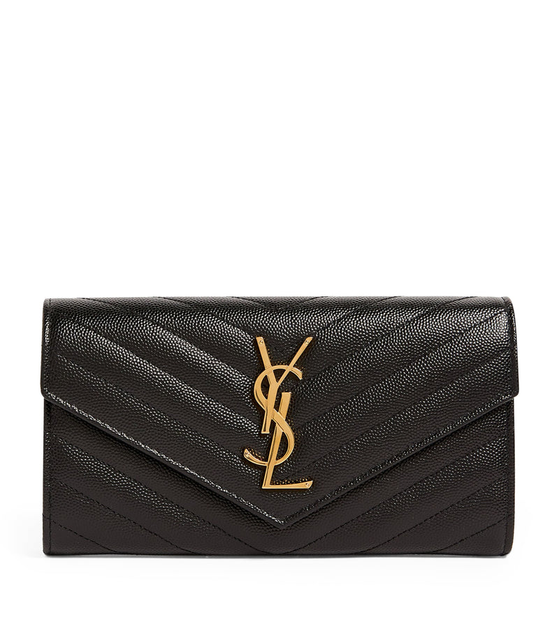 Saint Laurent Envelope leather wallet H11cm W19cm, UK version