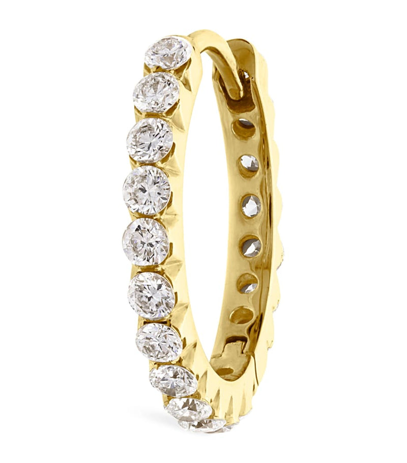 Maria Tash Invisible Set Diamond Eternity hoop earring 11mm - British product