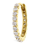 Maria Tash Invisible Set Diamond Eternity hoop earring 11mm - British product