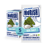 Holland & Barrett Morish Snacks Organic Sea Salt Seaweed Snacks 5x4g- Buy online at McGrocer