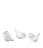 Lalique Piou-Piou Head Up crystal bird sculpture 5.5cm, UK version