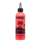 Moon Glow Neon UV Stofffarbe Intensivrot 125ml, importiert aus dem Vereinigten Königreich
