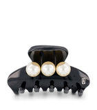 Alexandre de Paris oversize pearl-detail claw hair clip 6cm, imported from the UK