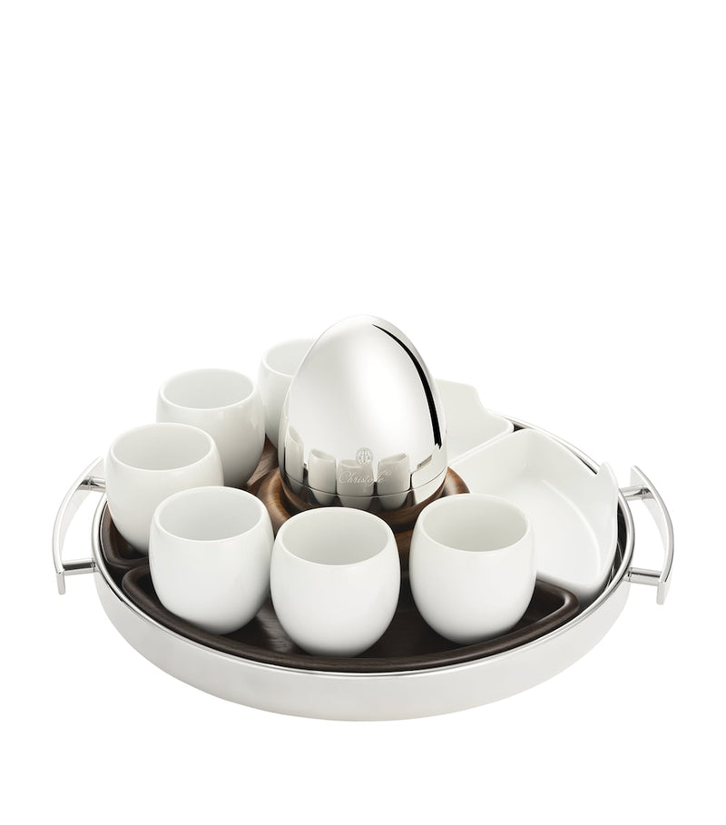 Christofle porcelain MOOD espresso cups set of 2, 100ml - British product
