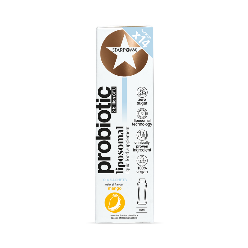 Starpowa liposomal probiotic mango sachets 14 count - British product
