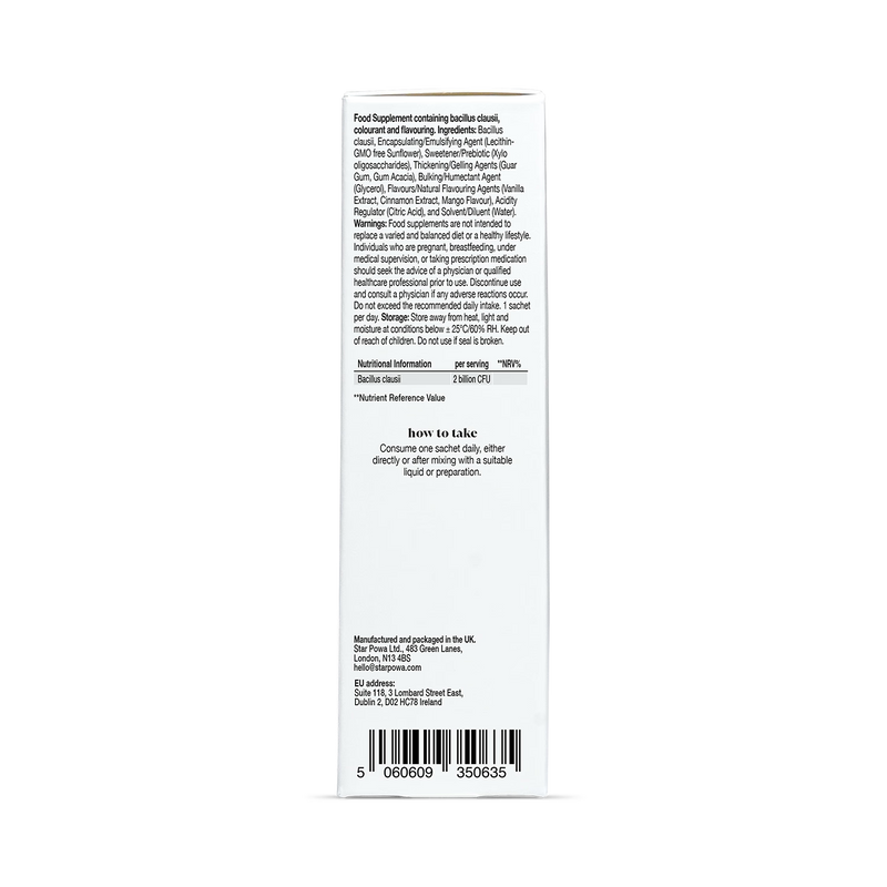Starpowa liposomal probiotic mango sachets 14 count - British product
