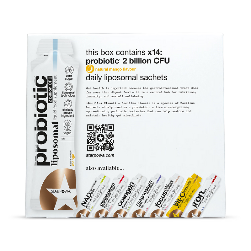 Starpowa liposomal probiotic mango sachets 14 count - British product