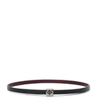 LOEWE reversible leather belt with Bombe Anagram, 1cm width (British brand)