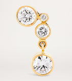 Sophie Bille Brahe yellow gold diamond single earring - British product
