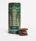 Harrods dark chocolate hazelnut chocolate chip biscuits 200g tin, UK version