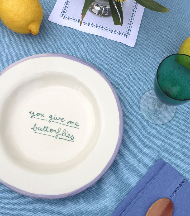 Laetitia Rouget You Give Me Butterflies dessert plate 22cm, UK version