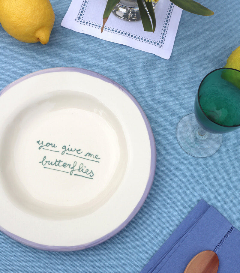 Laetitia Rouget You Give Me Butterflies dessert plate 22cm, UK version