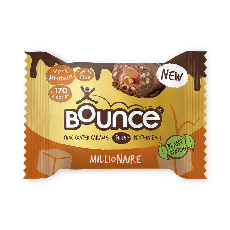 Bounce plant protein balls chocolate caramel 40g - British product