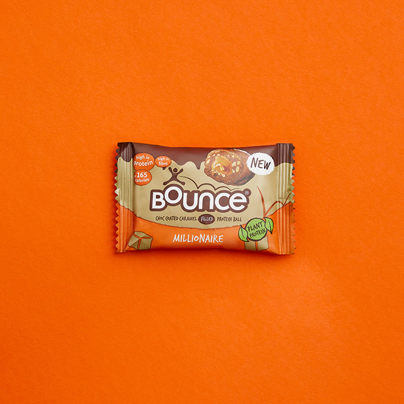 Bounce plant protein balls chocolate caramel 40g - British product