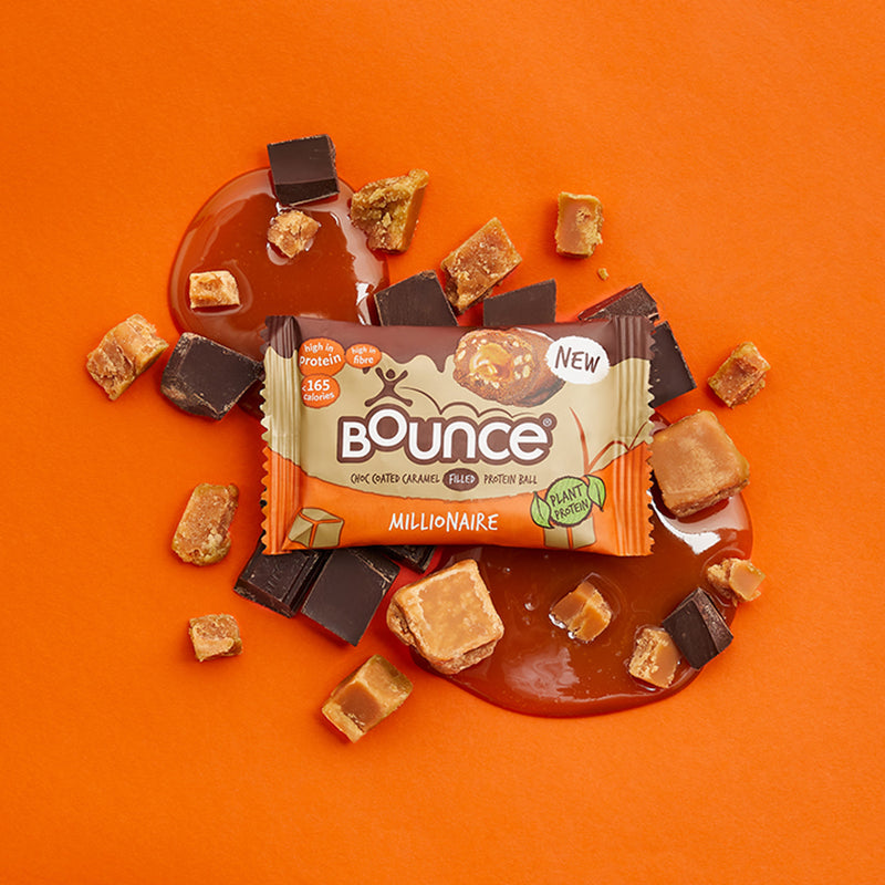 Bounce plant protein balls chocolate caramel 40g - British product