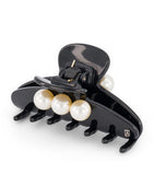 Alexandre de Paris hair clip oversize pearl-detail 8.5cm, imported from the UK