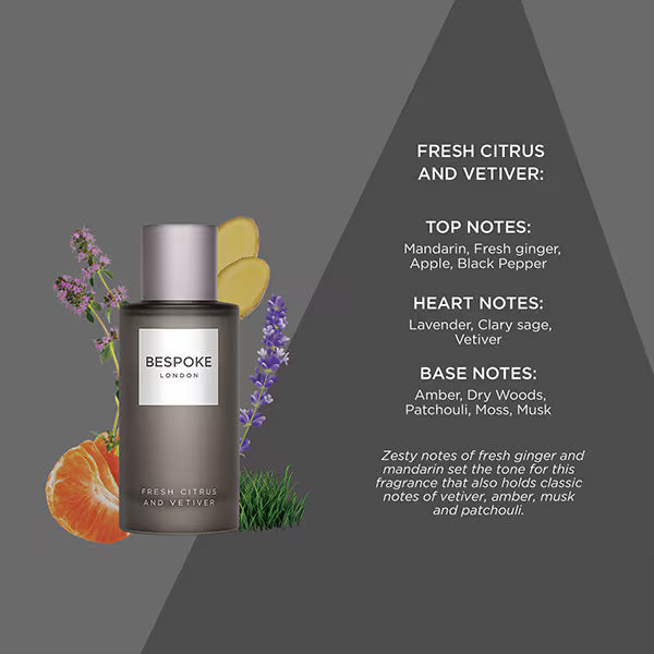 Bespoke London Fresh Citrus Vetiver EDP 100ml (British brand)