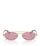 Harrods Miu Miu Metal Oval Sunglasses- Buy online at McGrocer