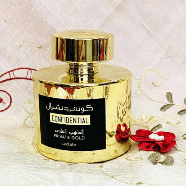 Lattafa Confidential Private Gold Perfume 100ml, UK version