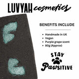 LUVYAH Cat Eyes Bath Bomb Grape 80g, imported from the UK