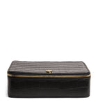 Harrods croc-embossed leather trinket box - British product
