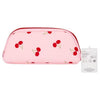 Superdrug Cherry Print Slim Cosmetic Bag - British product