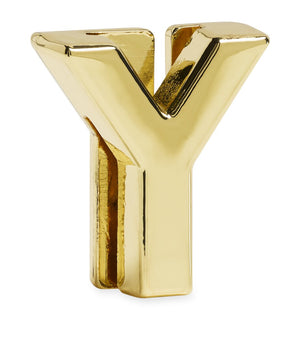 Gold-Plated Y Charm for Notebook Elastic Band
