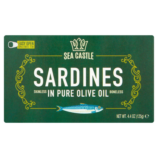 Sea Castle Sardines in Pure Olive Oil 125g GOODS Sainsburys   