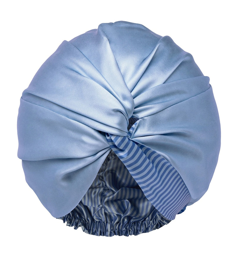 Slip mulberry silk head wrap adjustable 54-72cm - British product