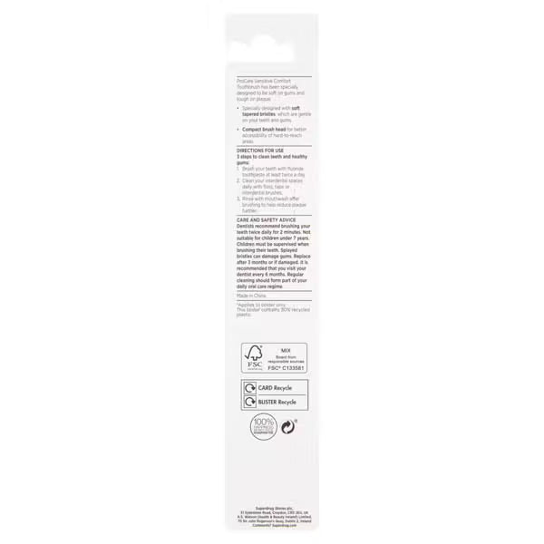 Superdrug ProCare Sensitive Comfort Toothbrush (British brand)